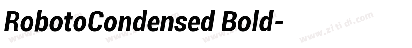 RobotoCondensed Bold字体转换